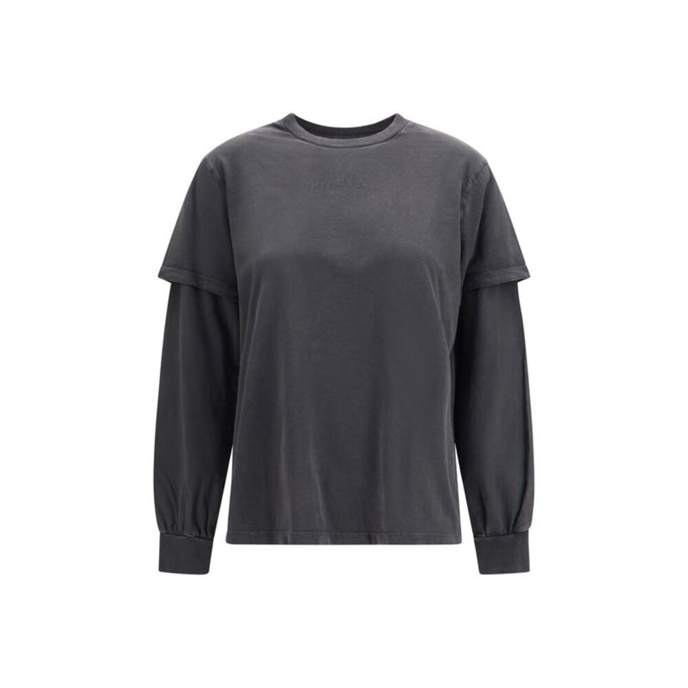 Ganni Women Future Heavy Jersey Long-Sleeve T-Shirt